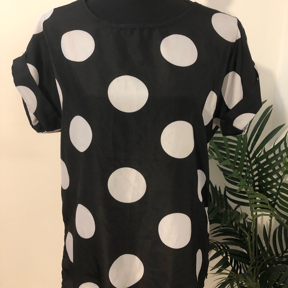 Polka dot blouse